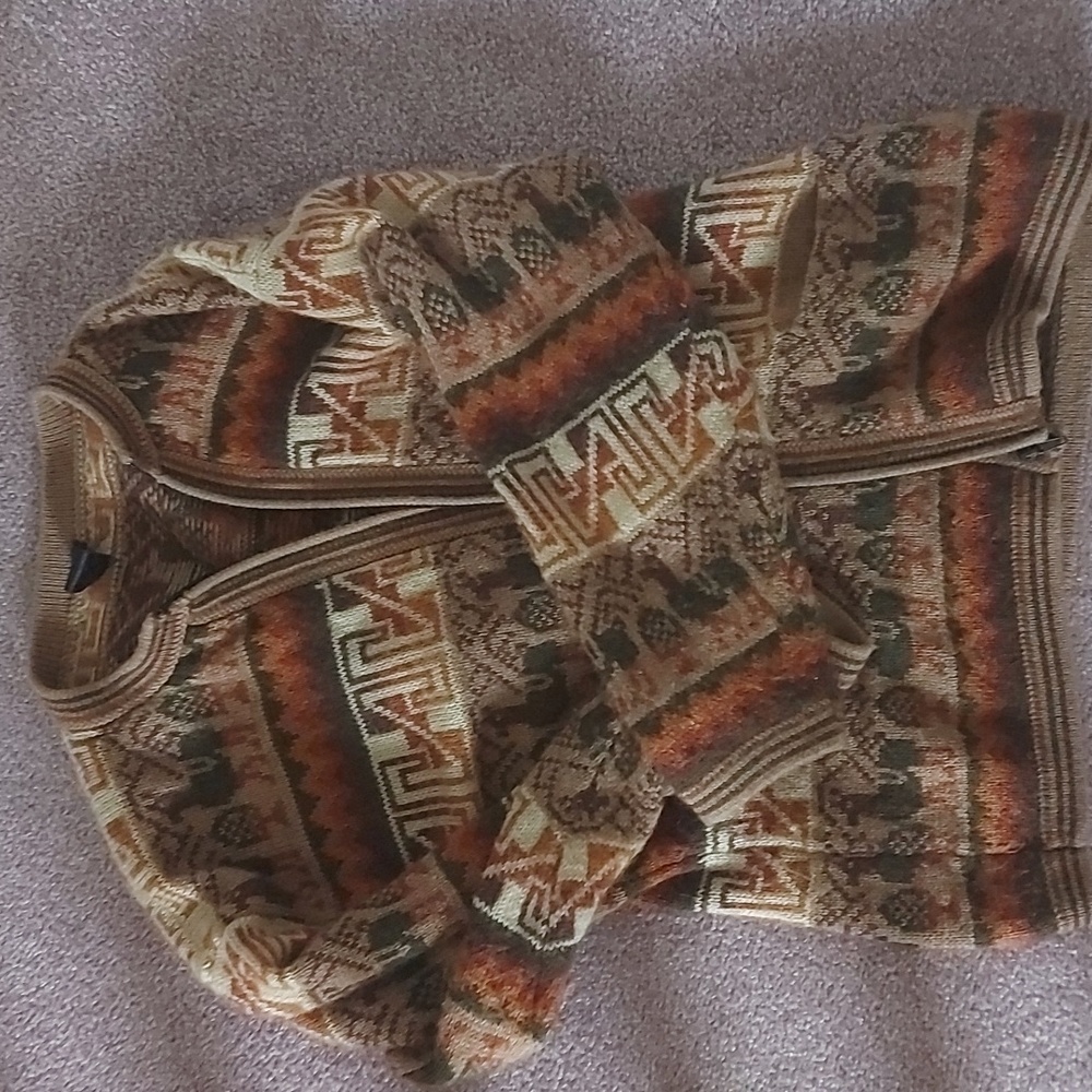 100% Alpaca Zippered Sweater